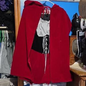 Rubie's Red and Black Costume with Hooded Cape